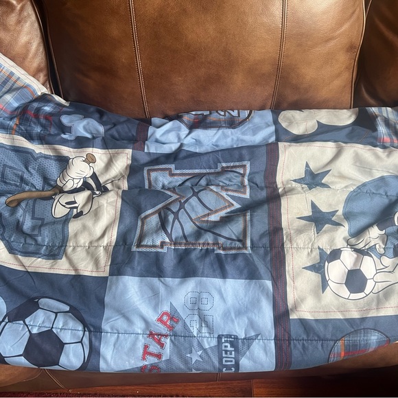 Disney Mickey Mouse Full Comforter Plaid on Reverse Boys - Picture 3 of 5